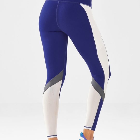 Fabletics Pants - NWT Fabletics blue power hold leggings - small